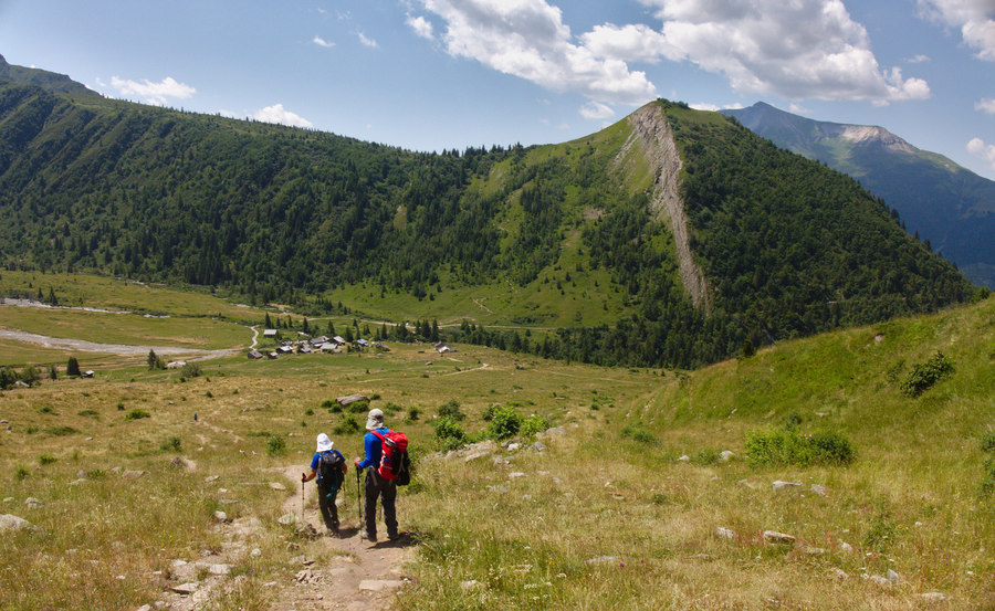 Near Chalets de Miage with Mont Truc in the background